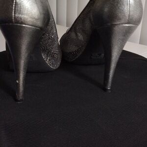 Woman 7m high heels by style &co silver open toe